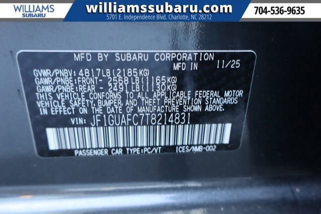 New 2026 Subaru Impreza 2.0i Sport image 23