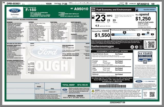 Used 2022 Ford F150 Platinum w/ Equipment Group 701A High image 33