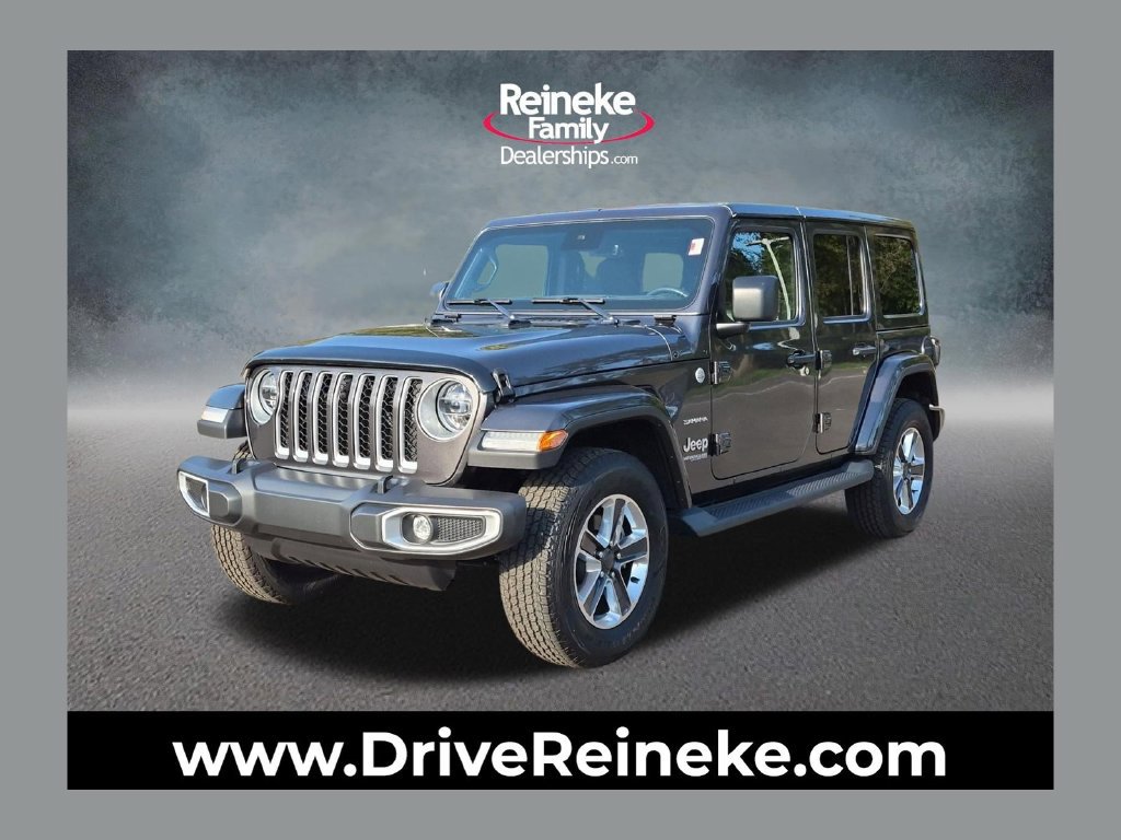 Used 2022 Jeep Wrangler Unlimited Sahara w/ LED Lighting Group AWD/4WD image 1