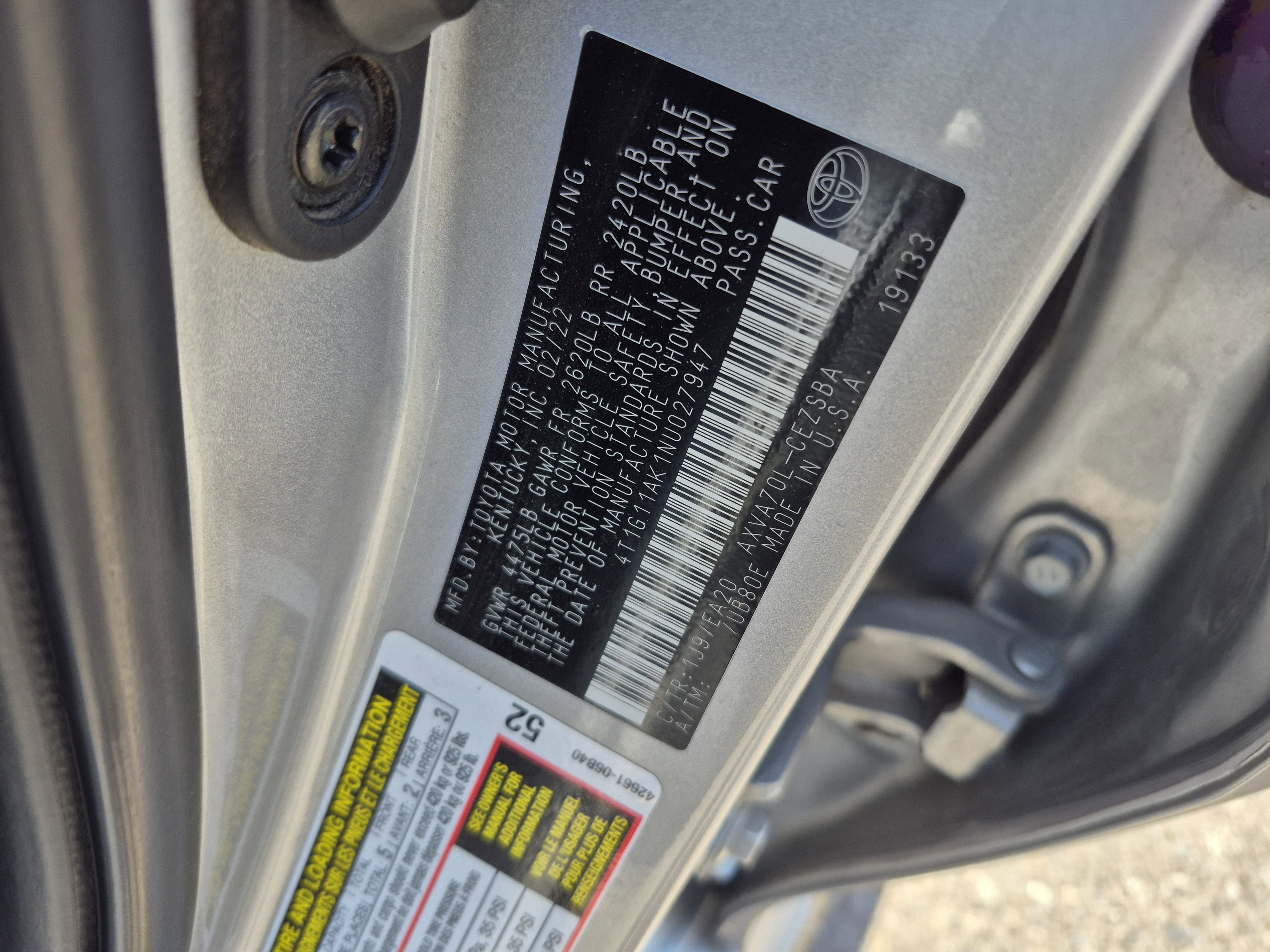 Used 2022 Toyota Camry SE FWD image 25
