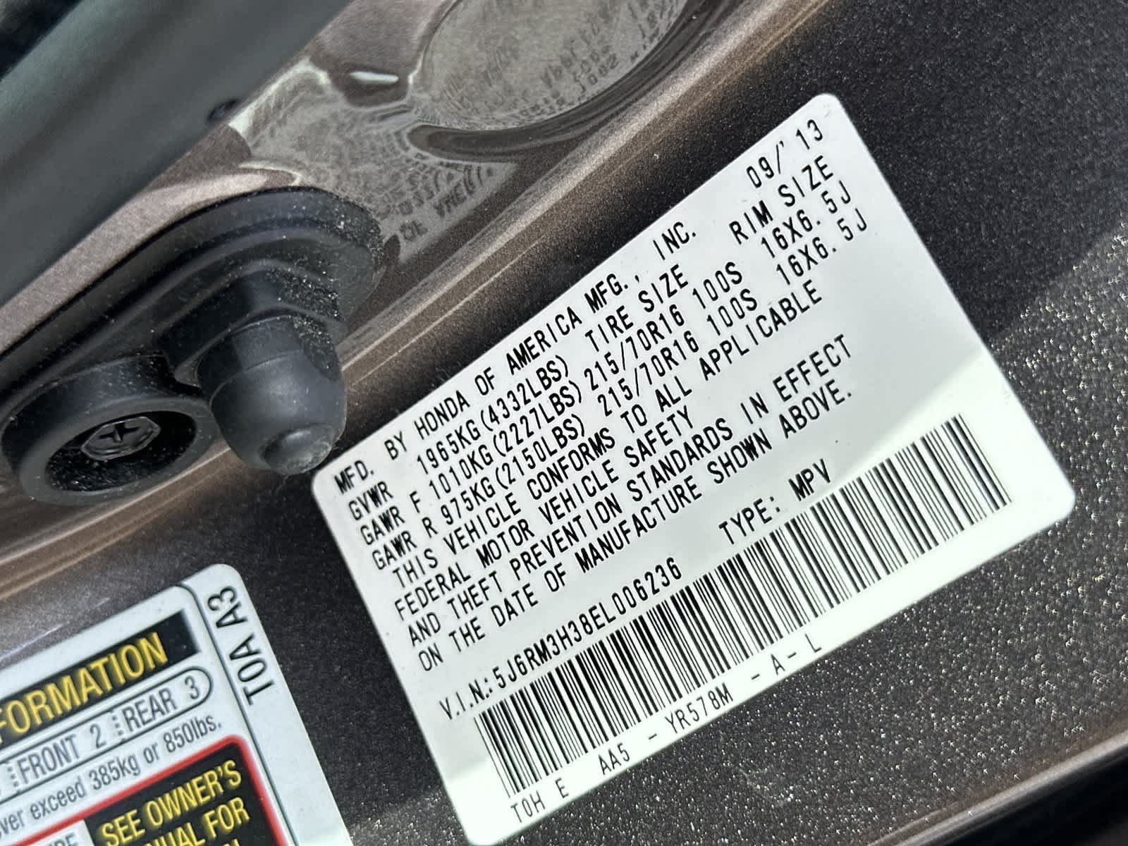 Used 2014 Honda CR-V LX image 22