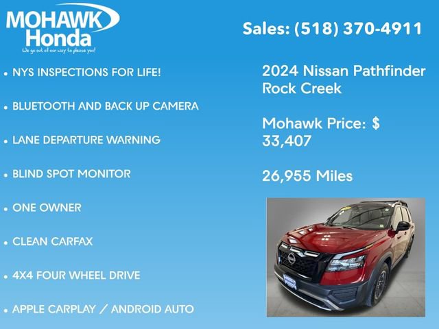 Used 2024 Nissan Pathfinder Rock Creek AWD/4WD image 7