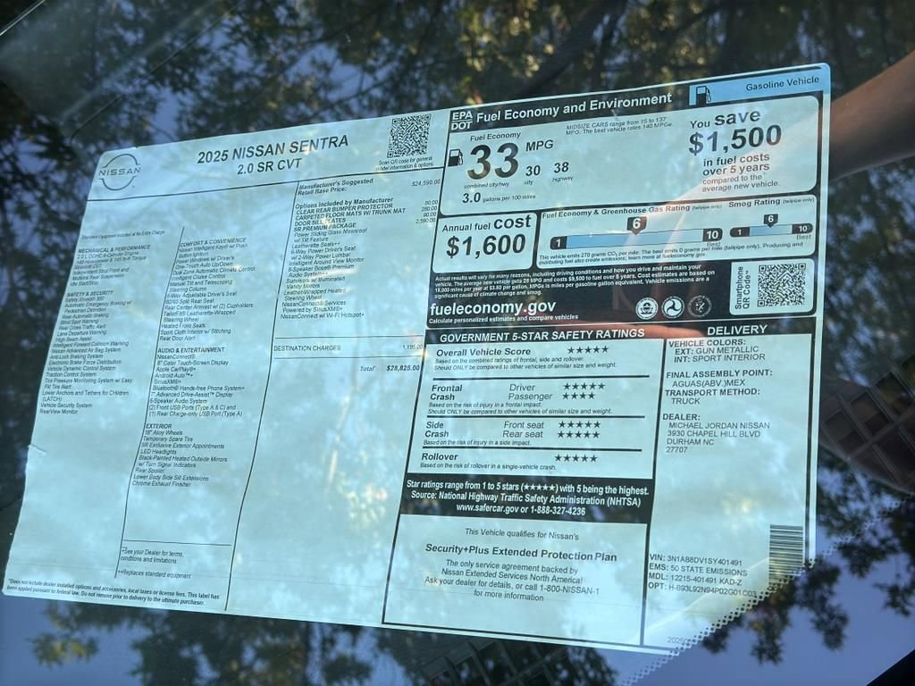New 2025 Nissan Sentra SR image 12