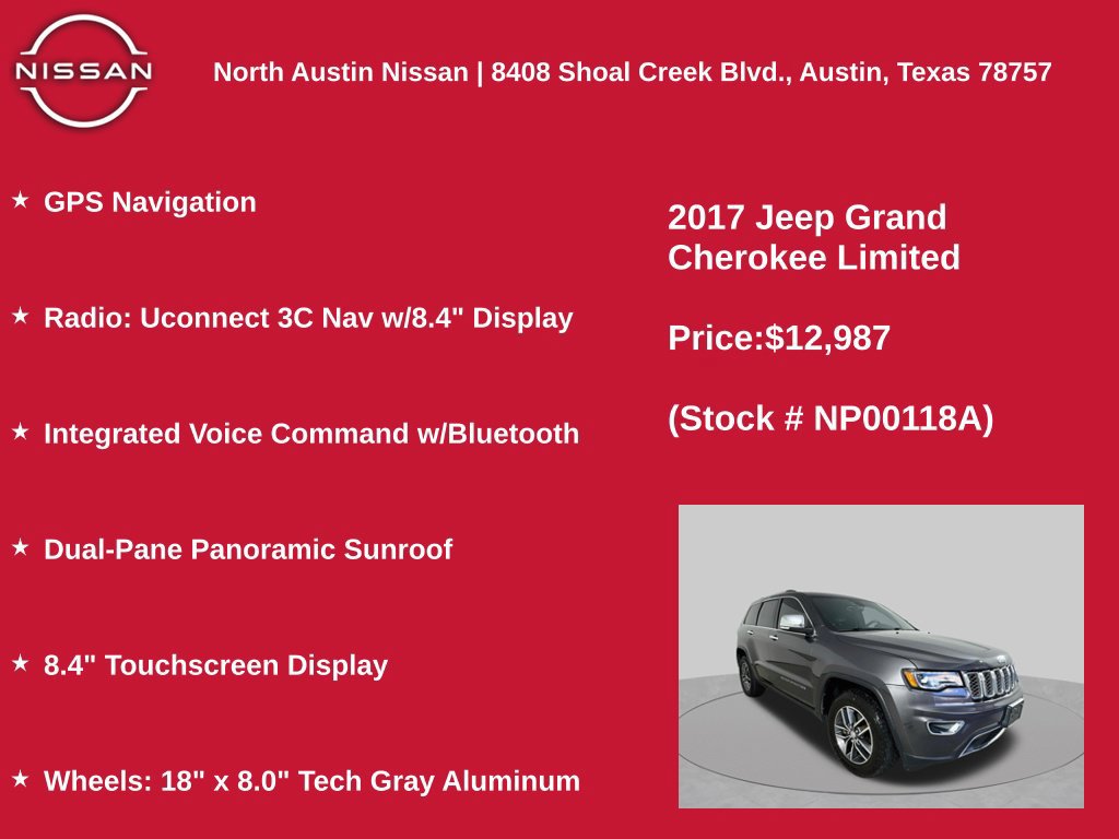 Used 2017 Jeep Grand Cherokee Limited w/ Luxury Group II RWD image 11