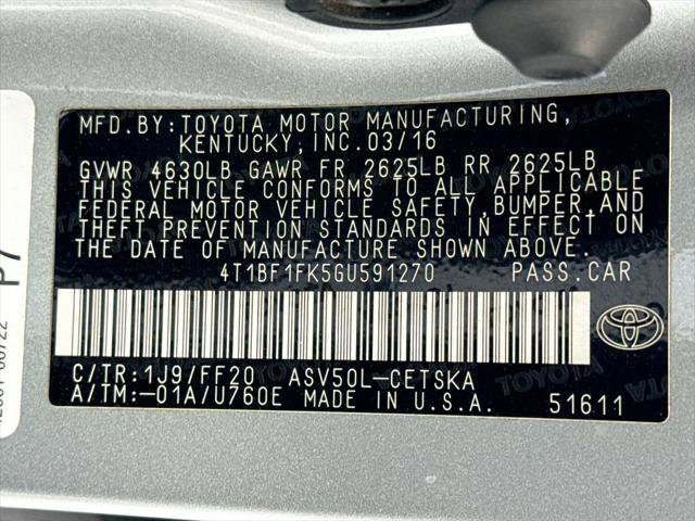 Used 2016 Toyota Camry SE FWD image 33