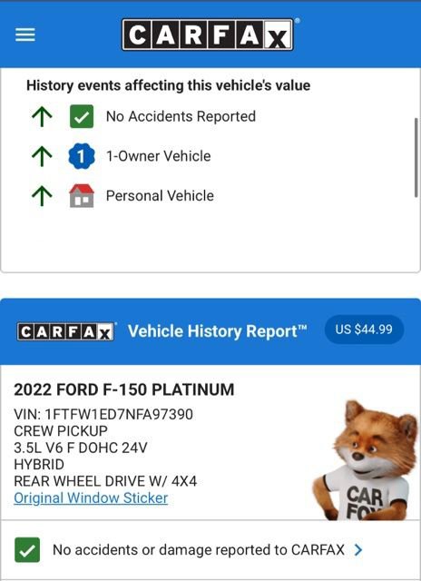 Used 2022 Ford F150 Platinum w/ Equipment Group 701A High image 4