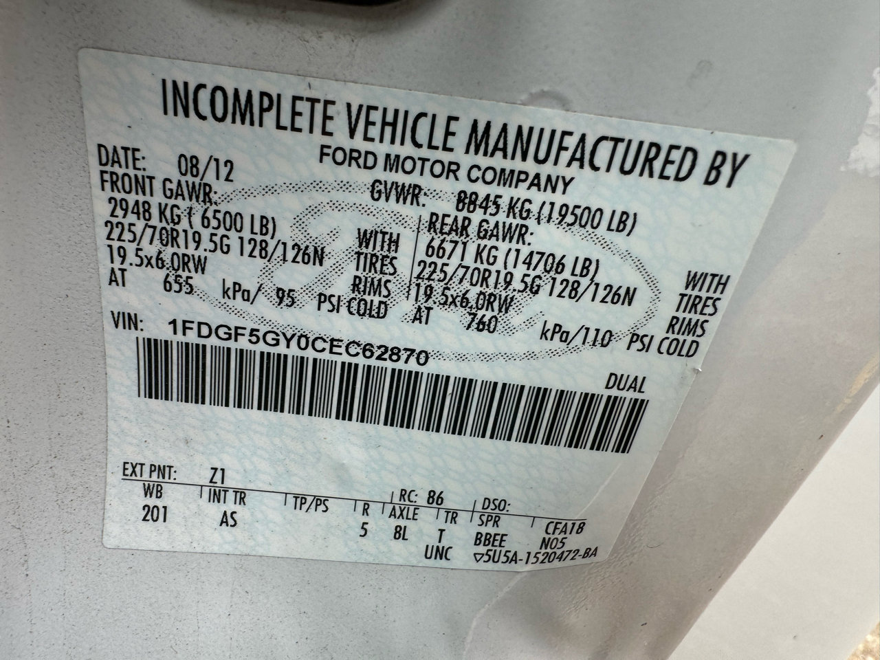 Used 2012 Ford F550 2WD Regular Cab Super Duty w/ Payload Upgrade Pkg image 46