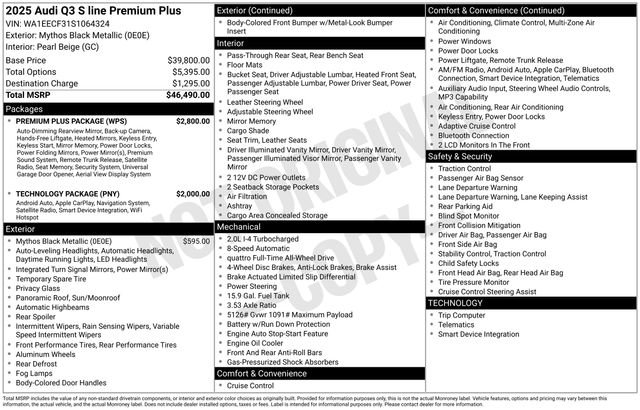 Used 2025 Audi Q3 2.0T Premium Plus w/ Premium Plus Package image 2