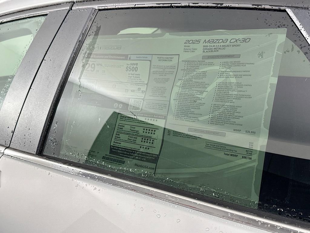 New 2025 MAZDA CX-30 AWD 2.5 S w/ Select Sport Pkg image 12