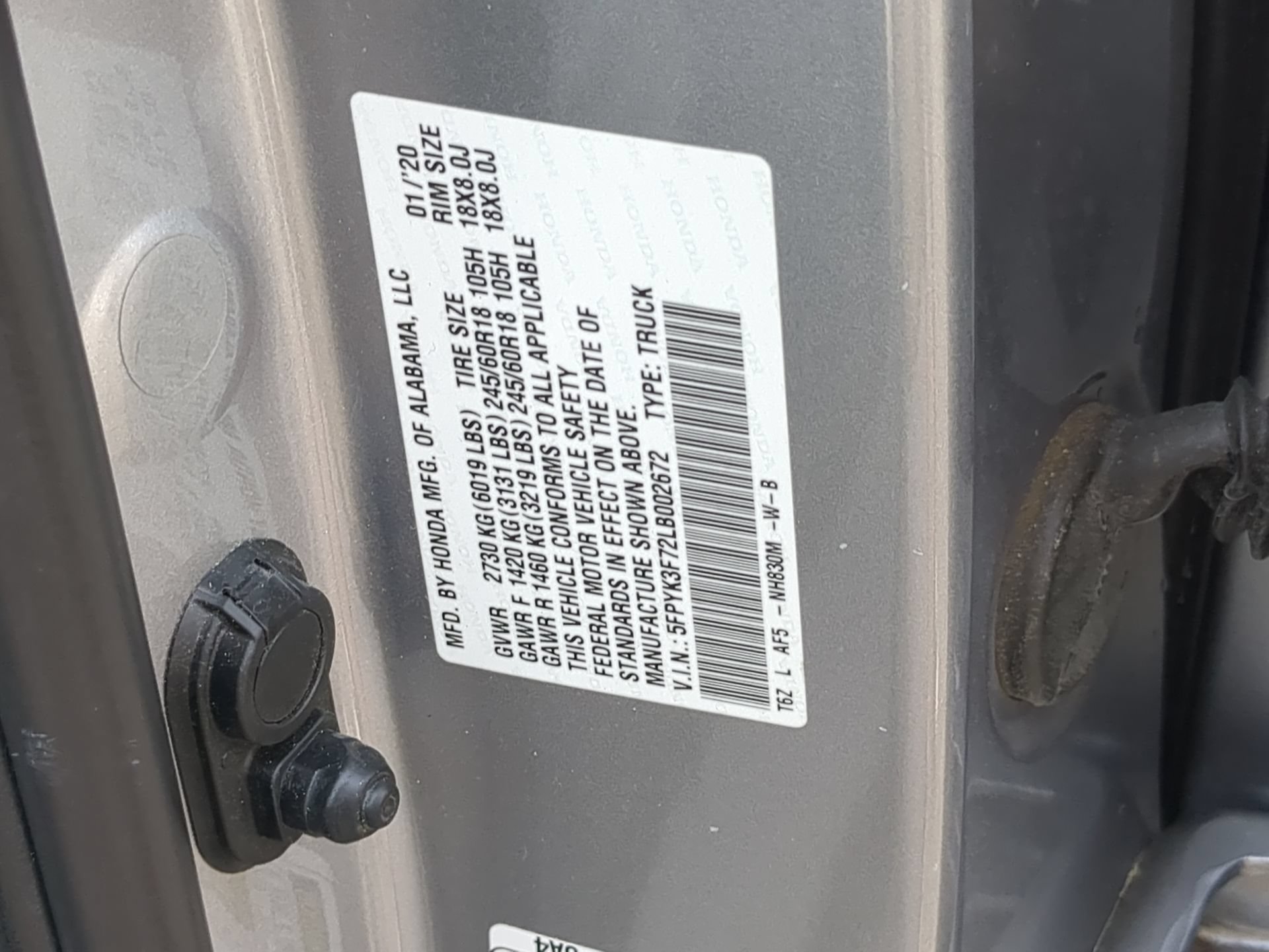 Used 2020 Honda Ridgeline RTL-E image 73