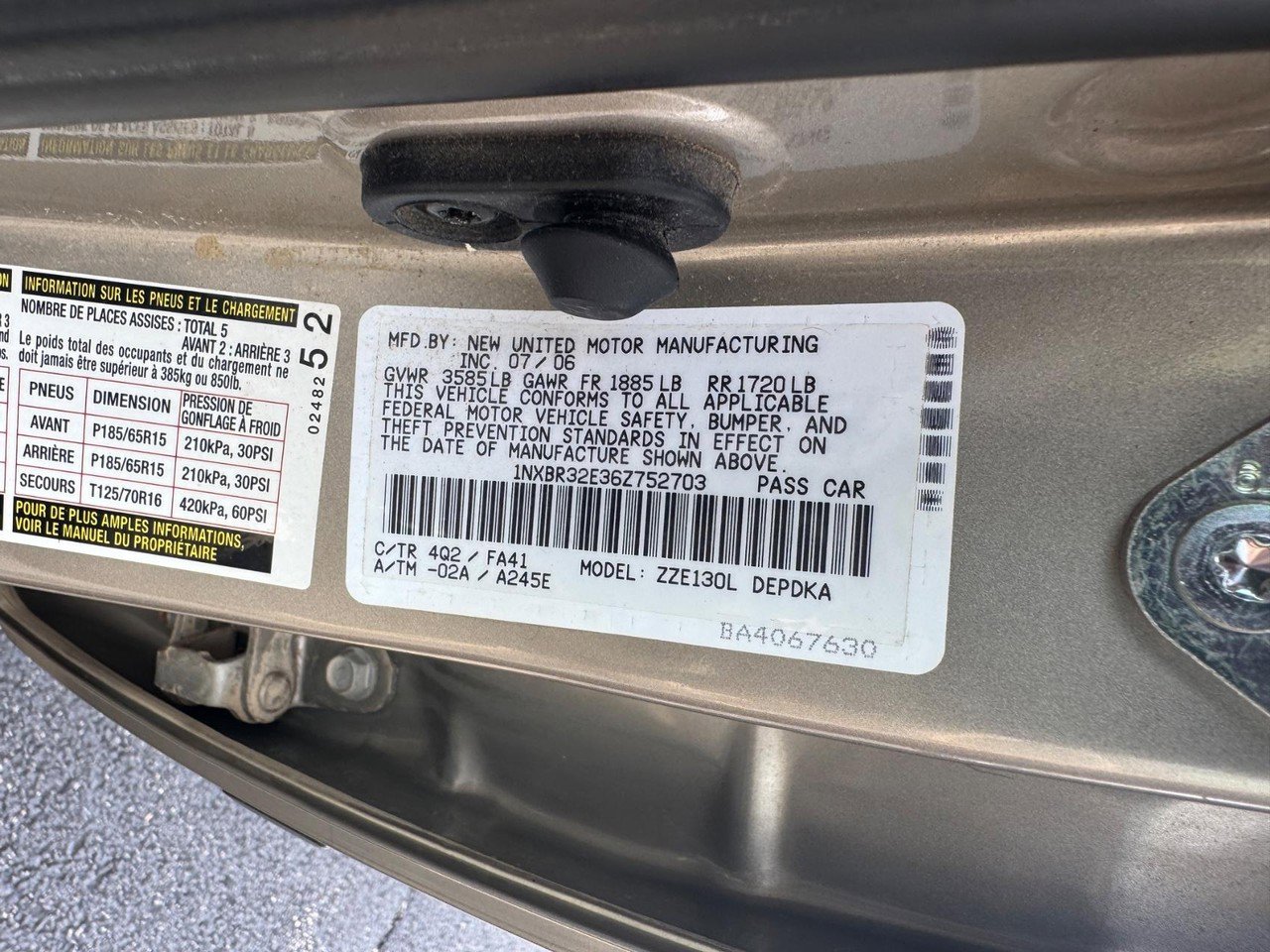 Used 2006 Toyota Corolla CE image 27