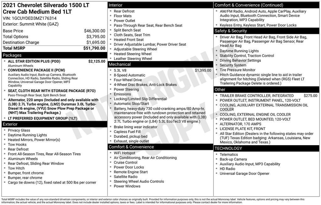 Used 2021 Chevrolet Silverado 1500 LT w/ All Star Edition Plus AWD/4WD image 35