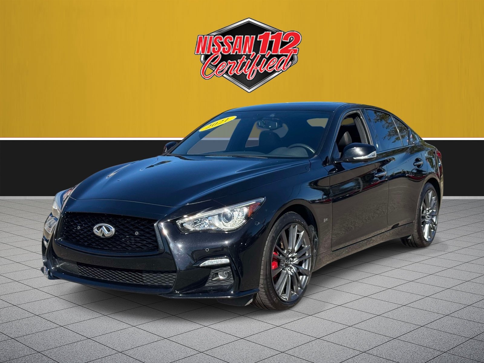 Used 2021 INFINITI Q50 Red Sport 400 AWD/4WD image 2