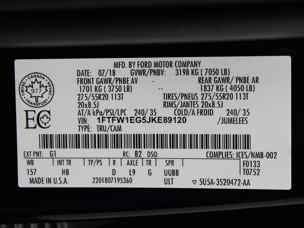 Used 2018 Ford F150 Lariat w/ Equipment Group 502A Luxury AWD/4WD image 67