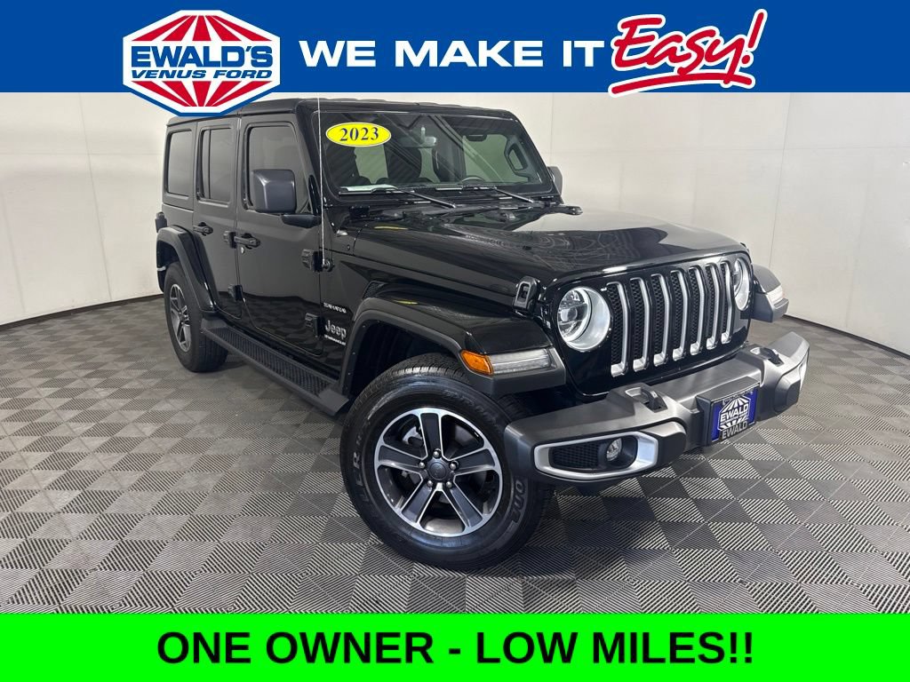 Used 2023 Jeep Wrangler Unlimited Sahara w/ LED Lighting Group