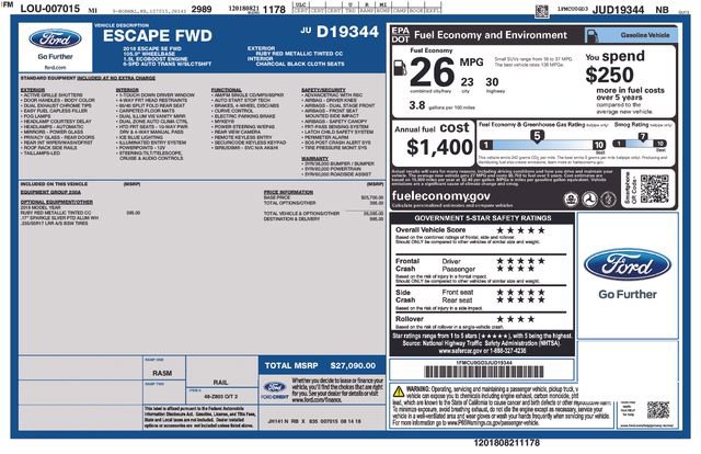 Used 2018 Ford Escape SE FWD image 9