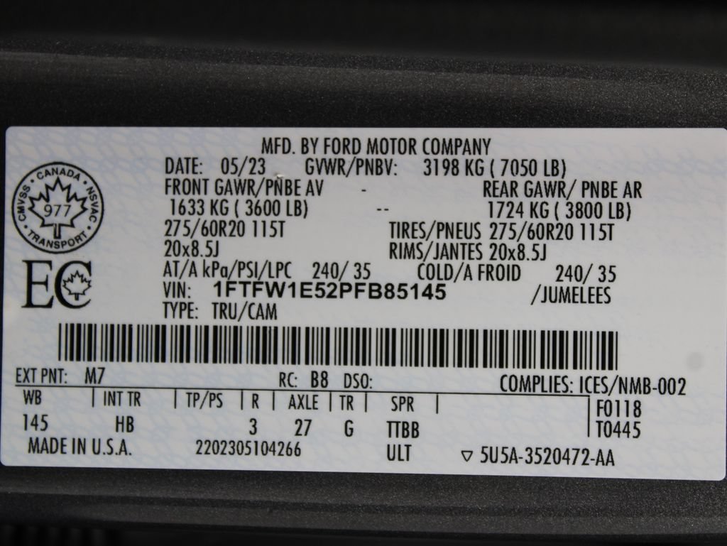 Used 2023 Ford F150 Lariat w/ Equipment Group 502A High AWD/4WD image 82