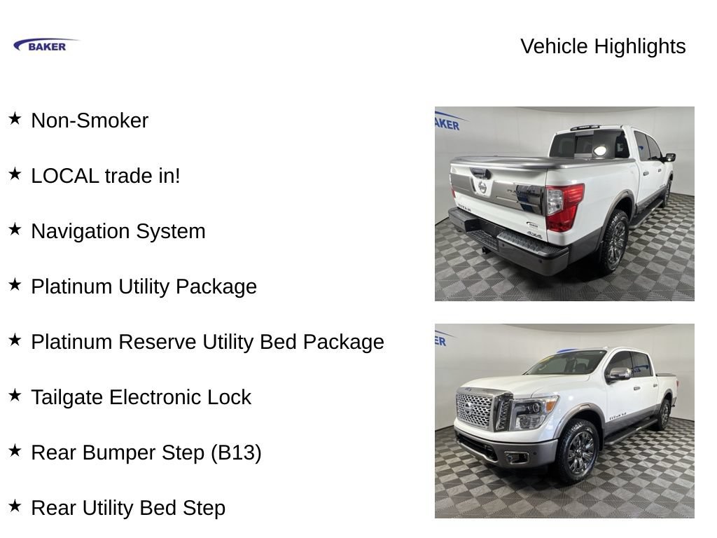 Used 2018 Nissan Titan Platinum Reserve w/ Platinum Utility Package AWD/4WD image 4