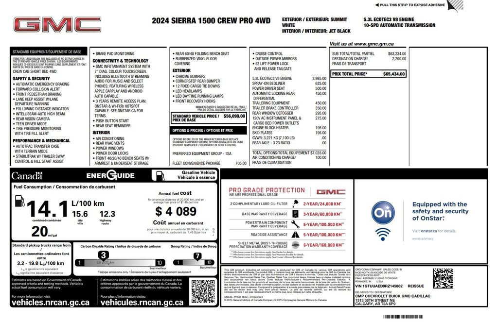 Used 2024 GMC Sierra 1500 Pro w/ Fleet Convenience Package AWD/4WD image 2