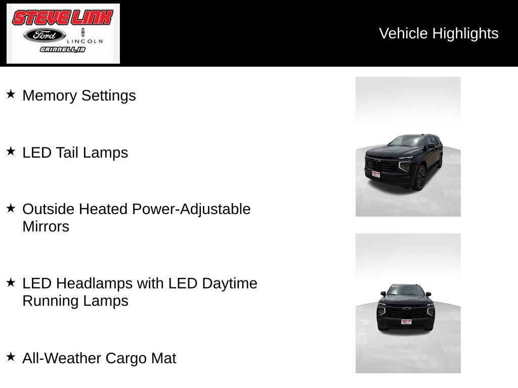 Used 2025 Chevrolet Tahoe RST w/ Comfort Package AWD/4WD image 14