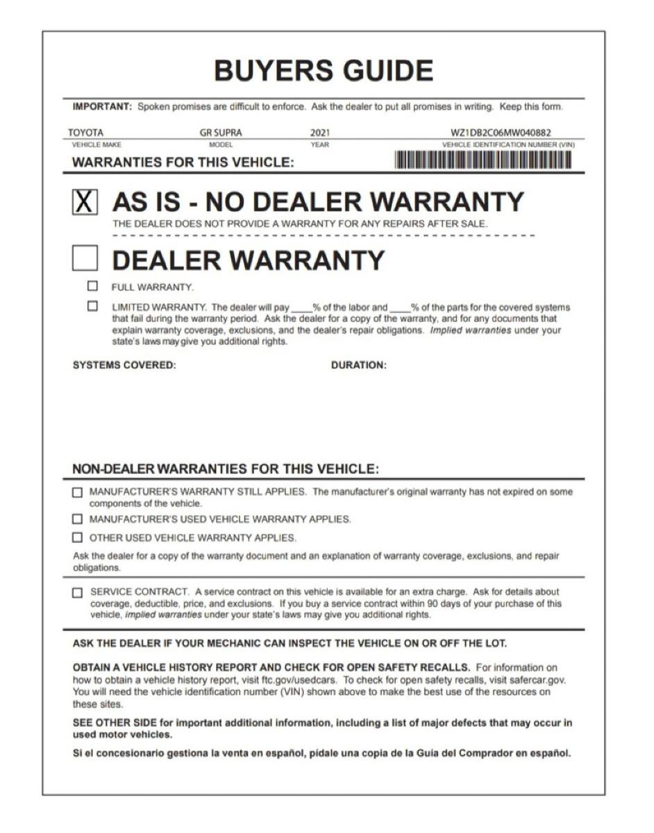 Used 2021 Toyota Supra image 28