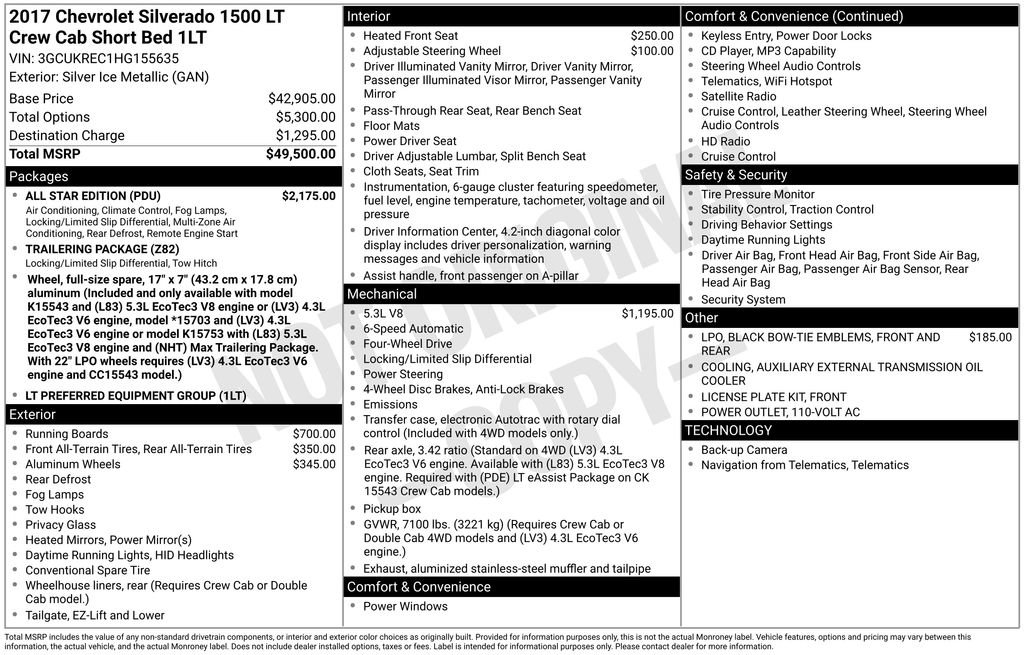 Used 2017 Chevrolet Silverado 1500 LT w/ All Star Edition image 26