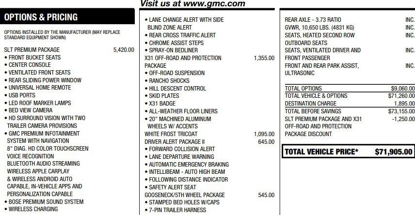 Used 2023 GMC Sierra 2500 SLT w/ SLT Premium Package AWD/4WD image 2