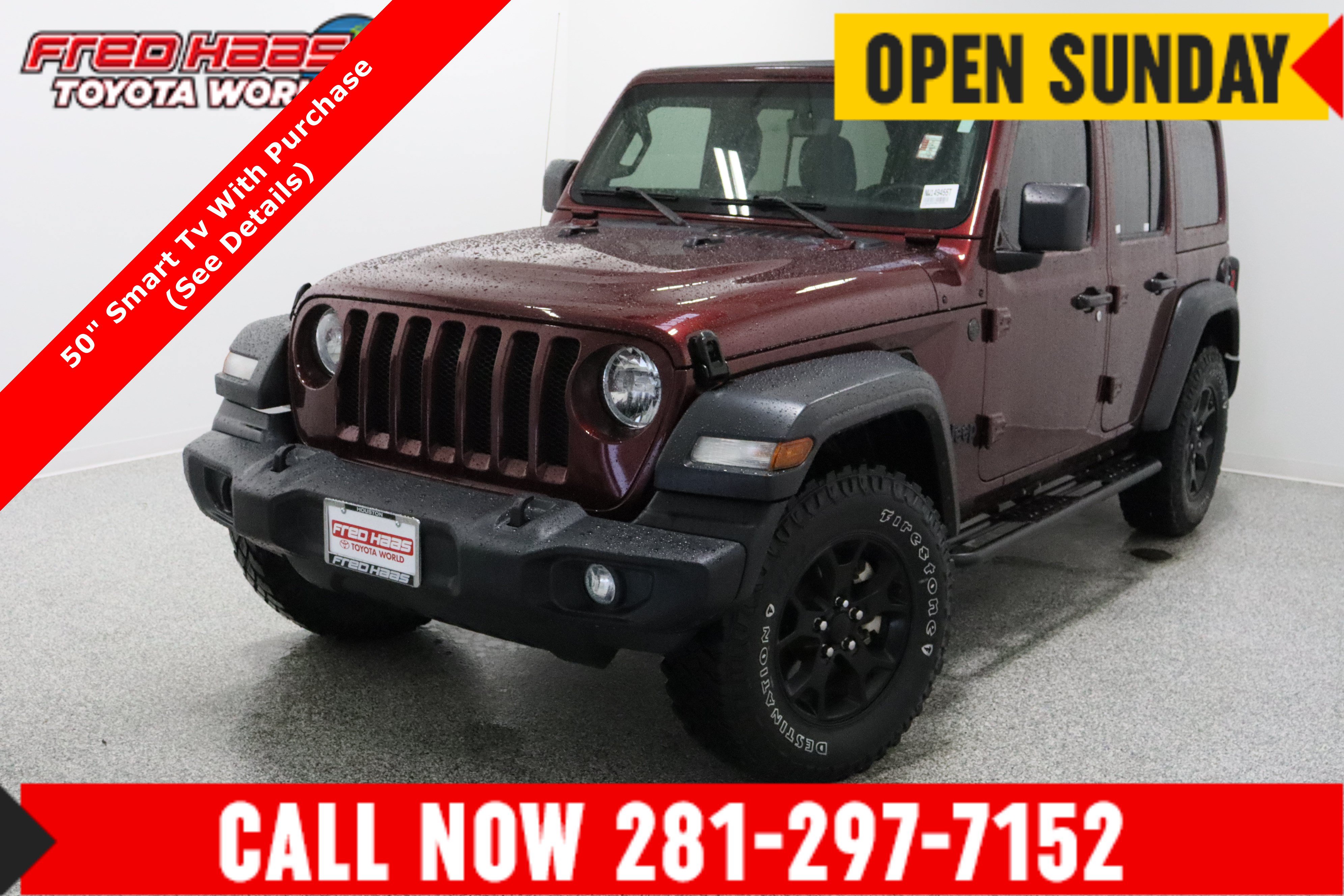 Used 2022 Jeep Wrangler Unlimited Sport w/ Sun And Sound Package AWD/4WD image 1