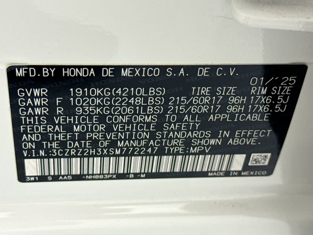 Used 2025 Honda HR-V LX image 33