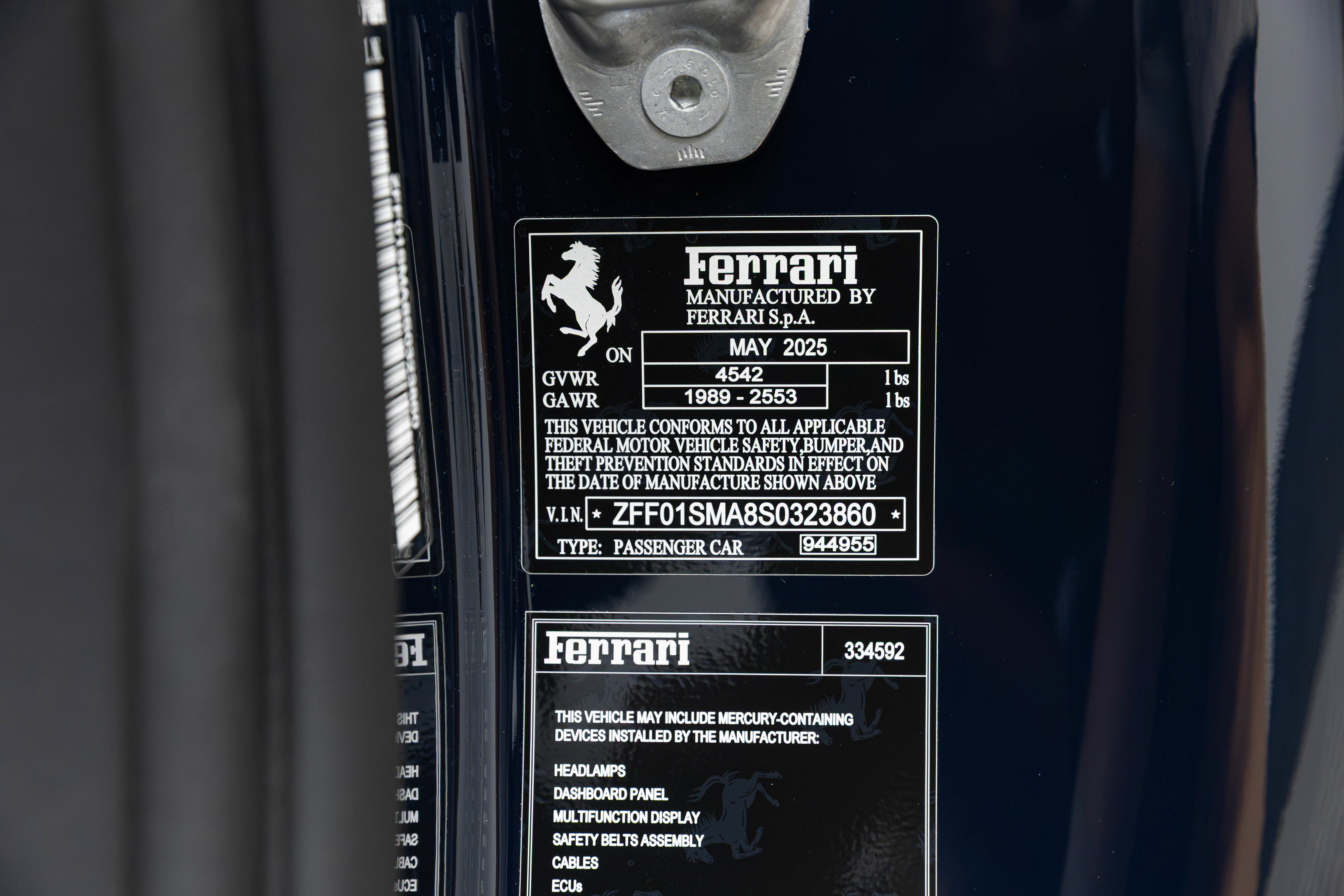 Certified 2025 Ferrari 296 GTS RWD image 23