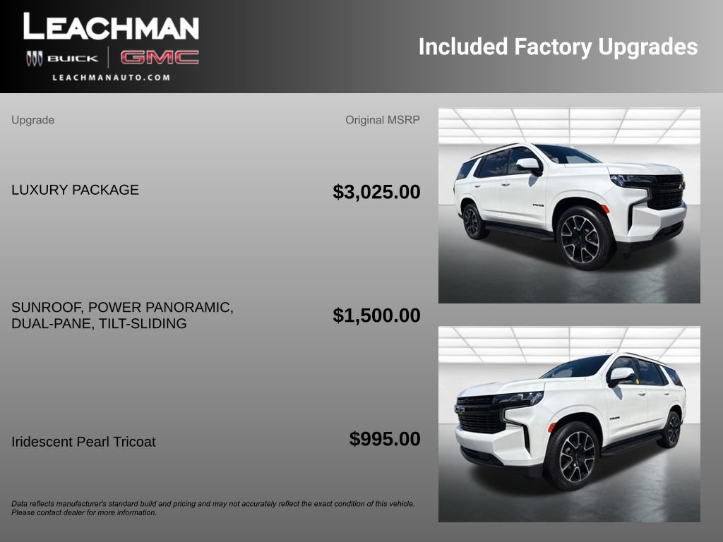 Certified 2023 Chevrolet Tahoe RST w/ Luxury Package AWD/4WD image 11