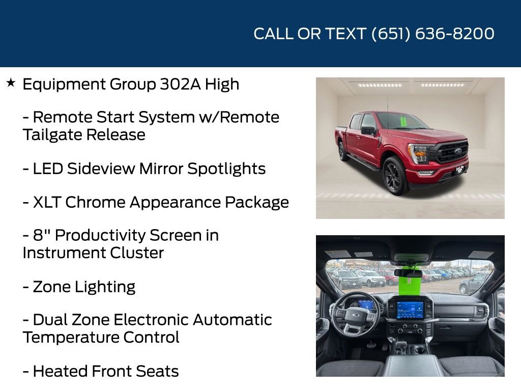 Used 2022 Ford F150 XLT w/ Equipment Group 302A High AWD/4WD image 10