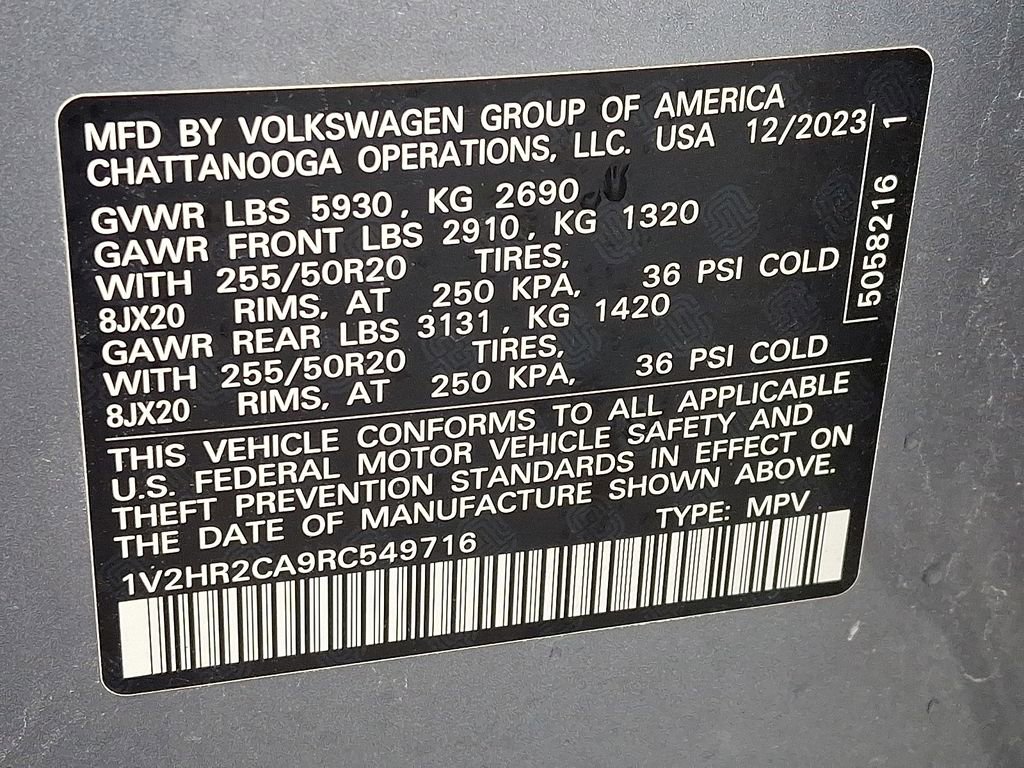 Used 2024 Volkswagen Atlas SE image 18