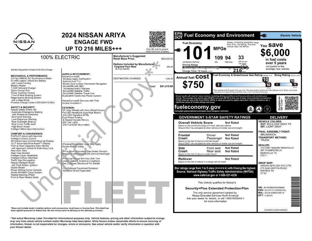 Used 2024 Nissan Ariya FWD image 2