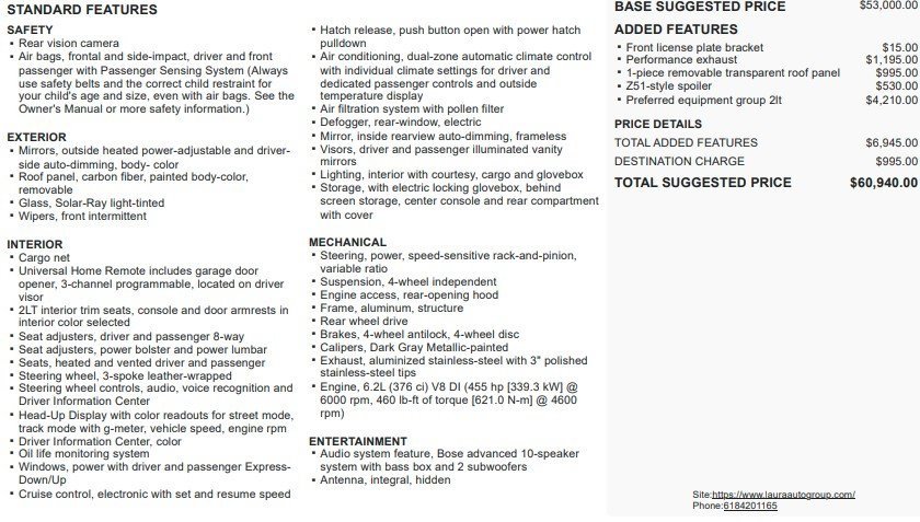 Used 2014 Chevrolet Corvette Stingray Coupe w/ 2LT Preferred Equipment Group image 2