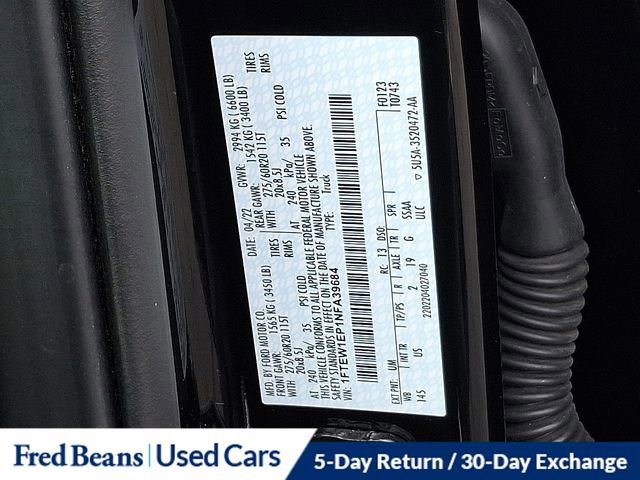 Used 2022 Ford F150 XLT w/ Equipment Group 302A High image 33