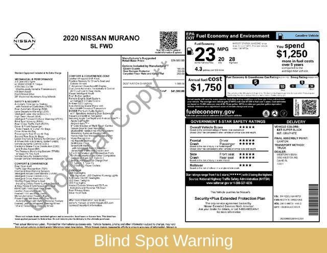 Used 2020 Nissan Murano SL image 7