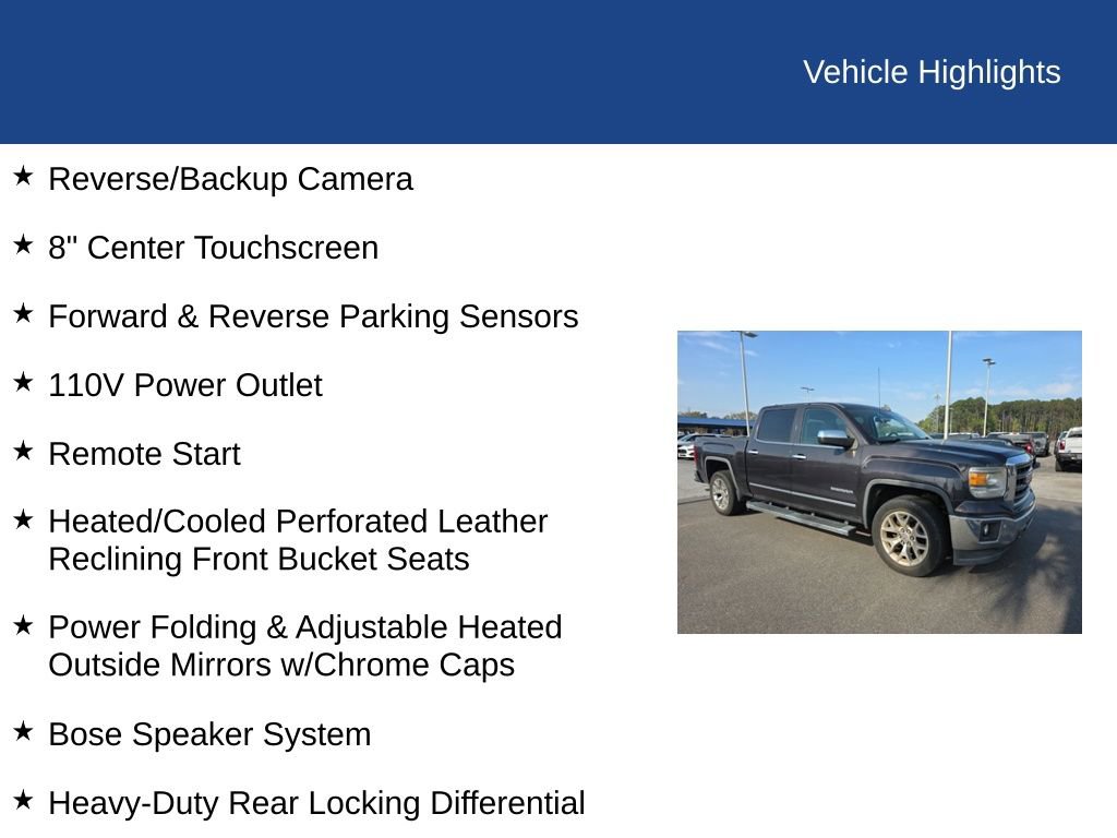 Used 2015 GMC Sierra 1500 SLT w/ SLT Crew Cab Value Package image 14