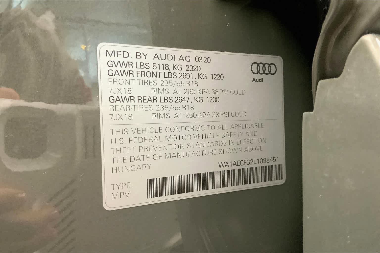 Used 2020 Audi Q3 2.0T Premium w/ Convenience Package AWD/4WD image 34