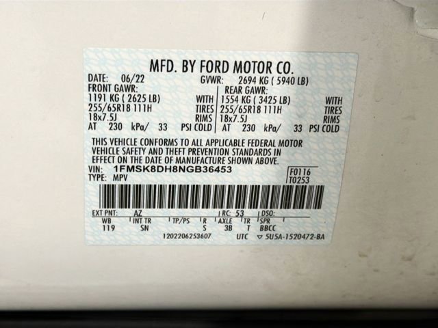 Used 2022 Ford Explorer XLT w/ Equipment Group 202A image 28