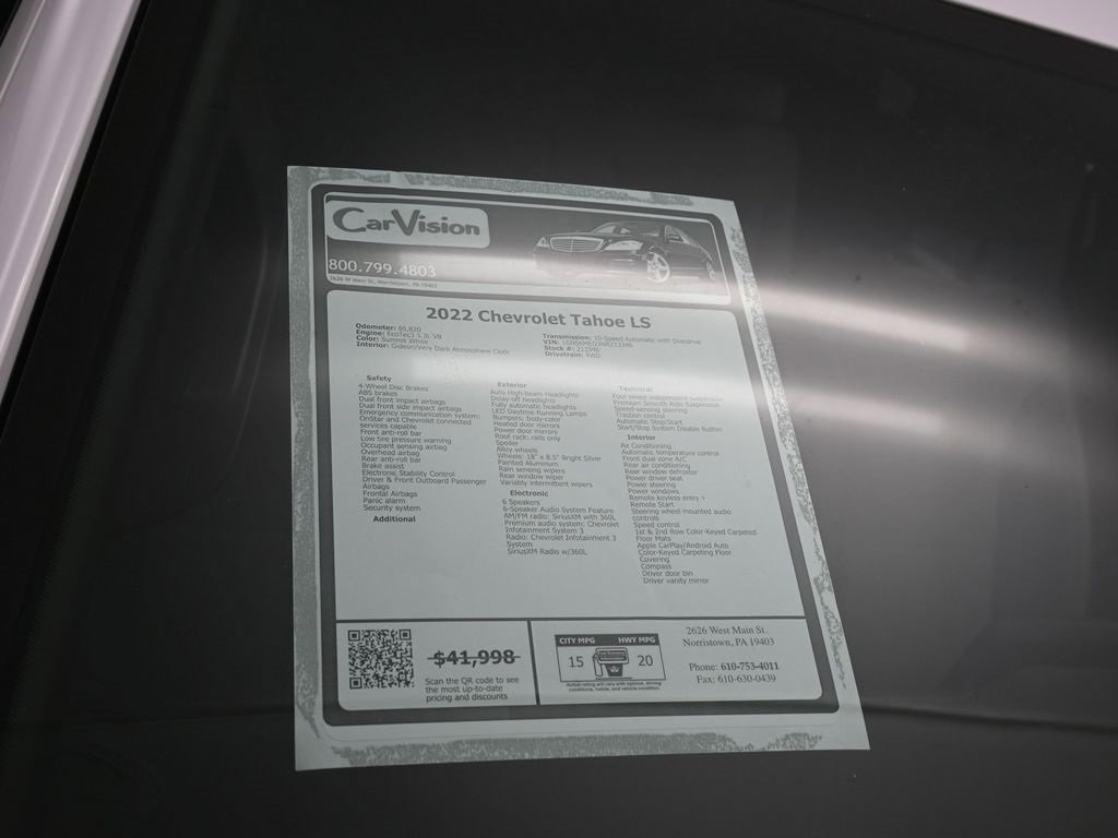 Used 2022 Chevrolet Tahoe LS w/ Driver Alert Package image 35