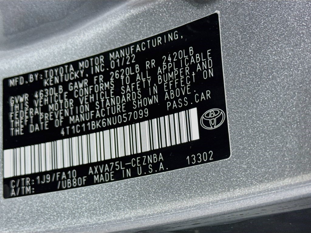 Used 2022 Toyota Camry LE AWD/4WD image 38