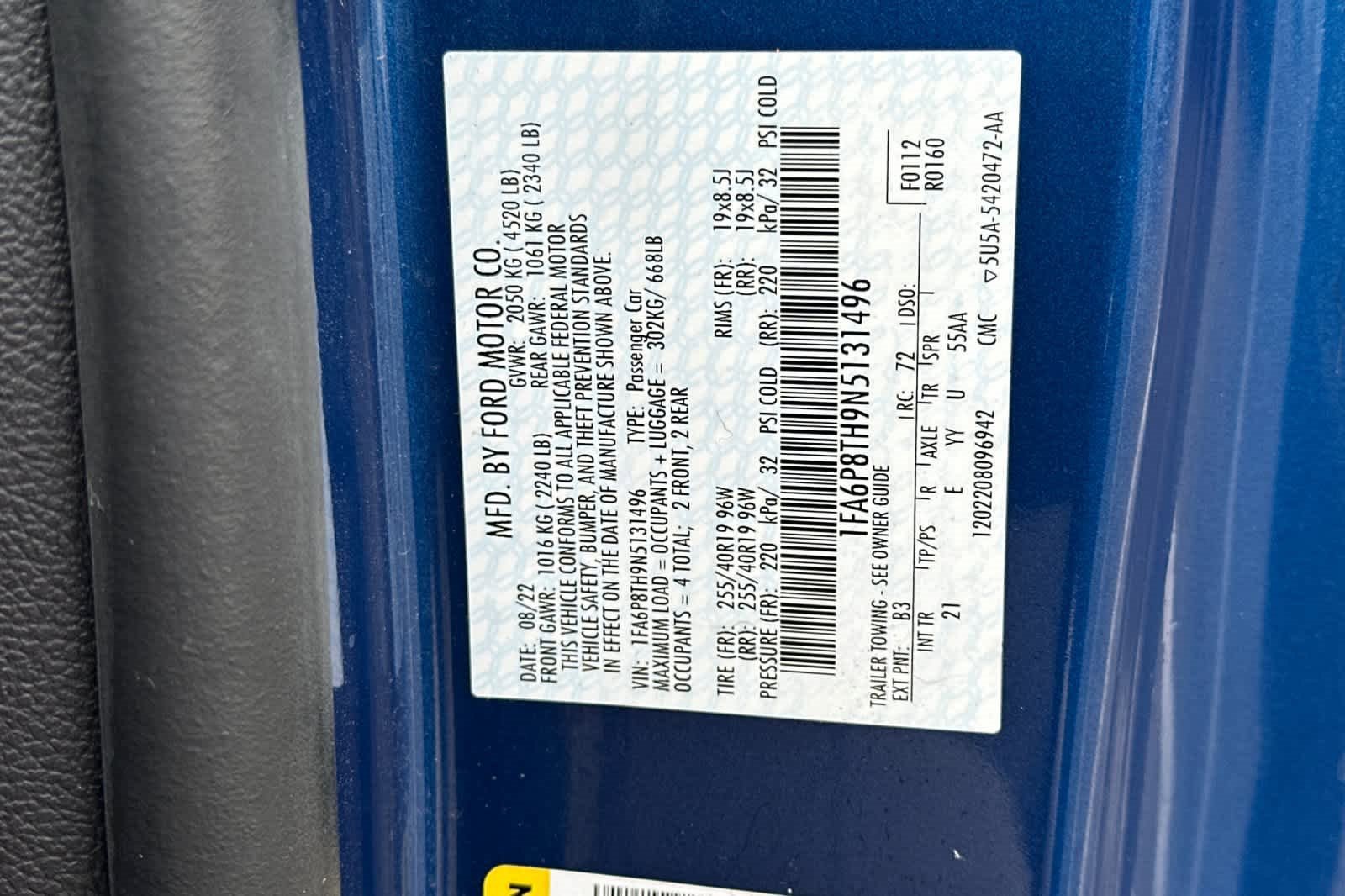 Certified 2022 Ford Mustang Coupe w/ Equipment Group 101A image 29