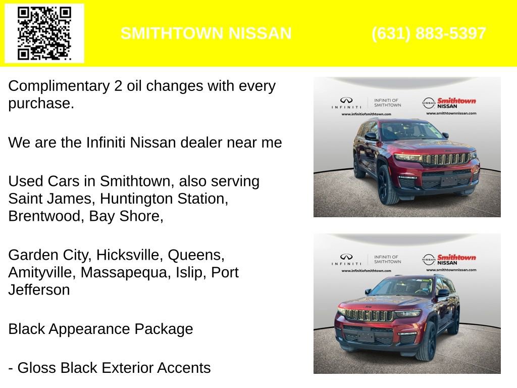 Used 2023 Jeep Grand Cherokee L Limited w/ Black Appearance Package AWD/4WD image 2