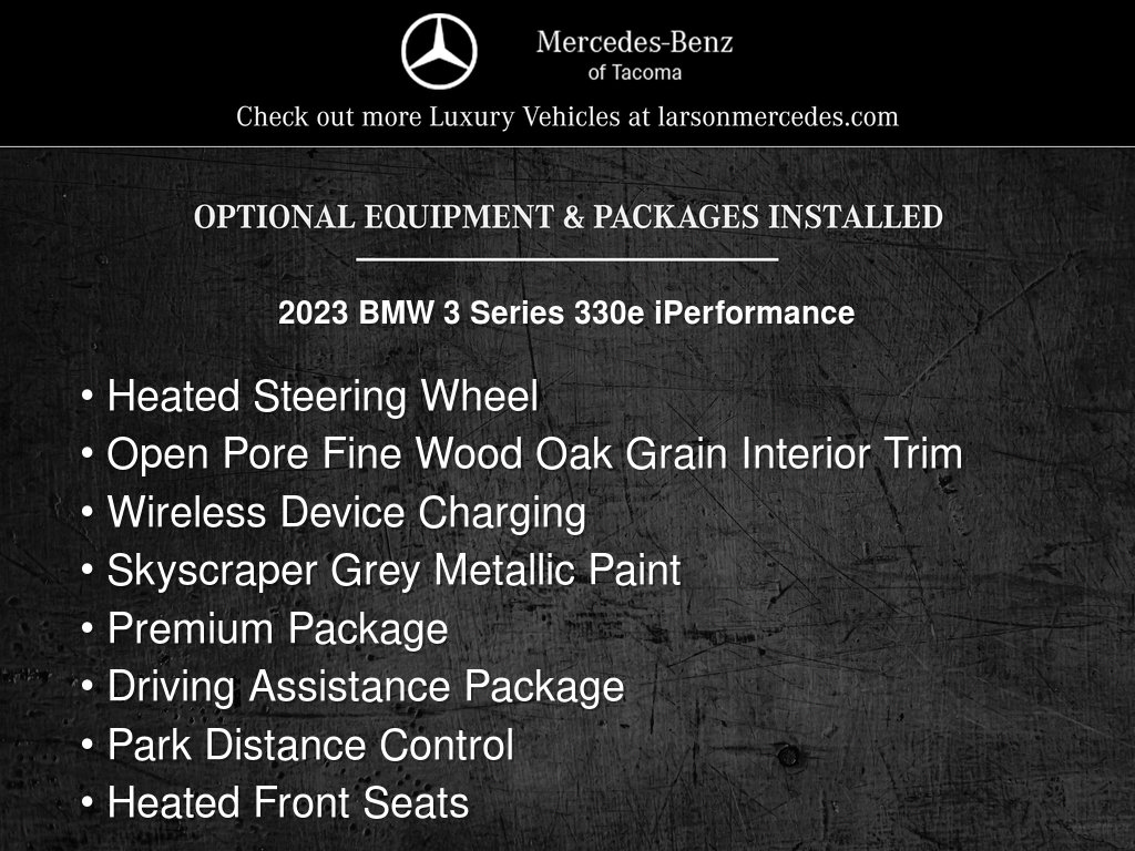 Used 2023 BMW 330e w/ Premium Package RWD image 2