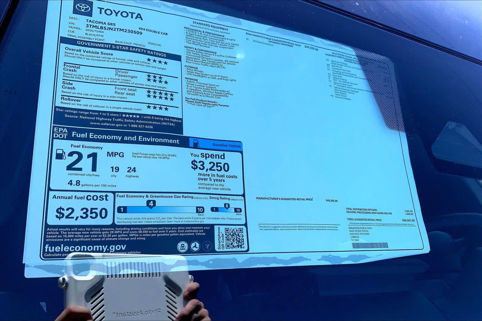 New 2026 Toyota Tacoma SR5 AWD/4WD image 22