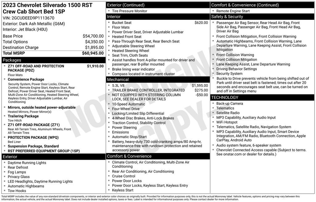 Used 2023 Chevrolet Silverado 1500 RST AWD/4WD image 5