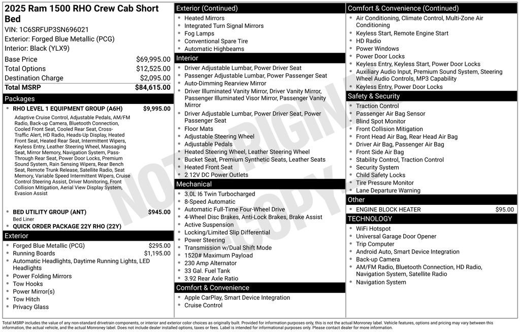 Used 2025 RAM 1500 RHO w/ RHO Level 1 Equipment Group AWD/4WD image 36