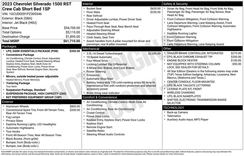 Certified 2023 Chevrolet Silverado 1500 RST w/ LPO, Dark Essentials Package AWD/4WD image 49