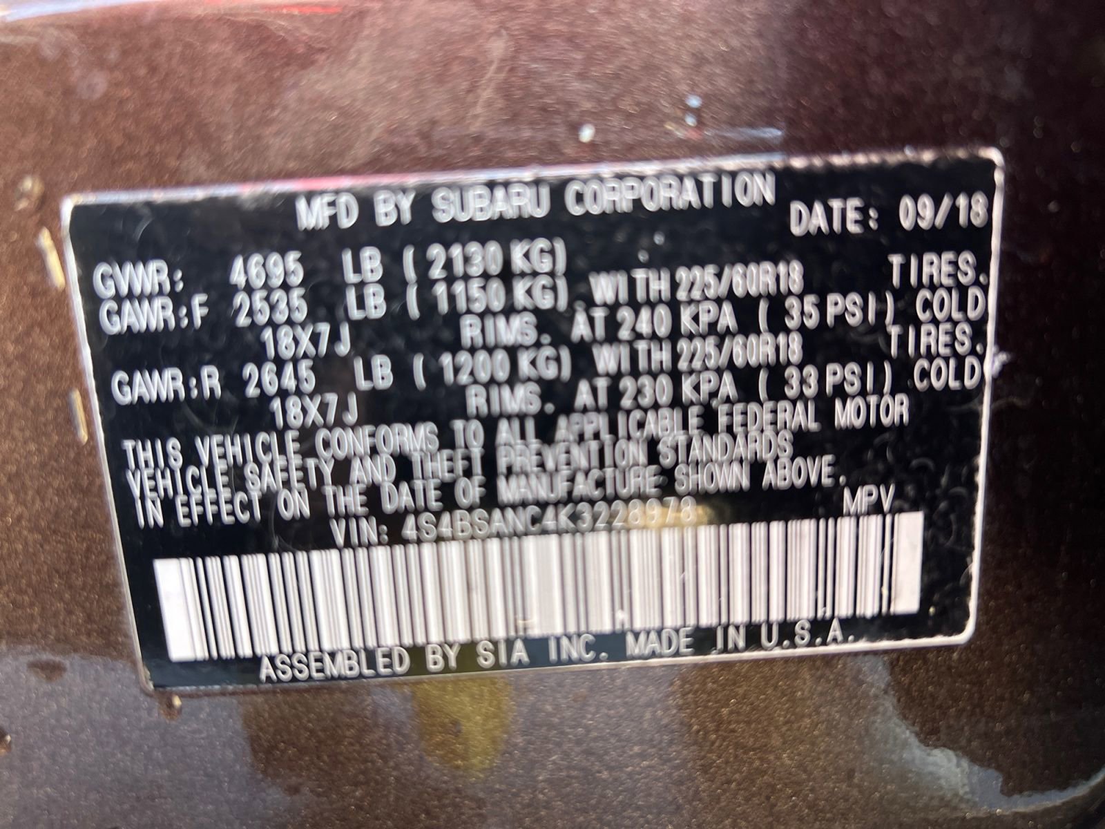 Used 2019 Subaru Outback 2.5i Limited w/ Popular Package #2 AWD/4WD image 39